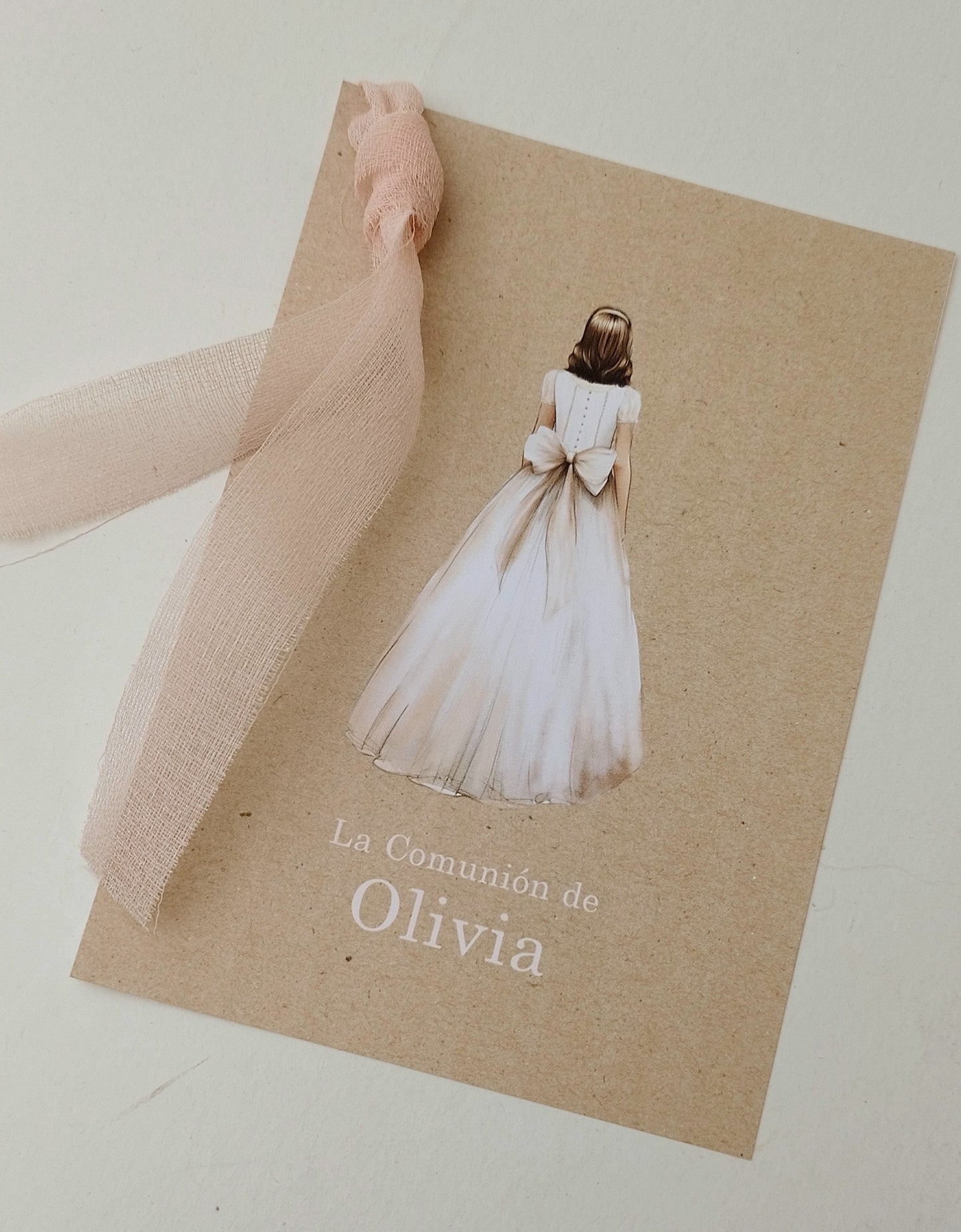 Invitación comunión Olivia